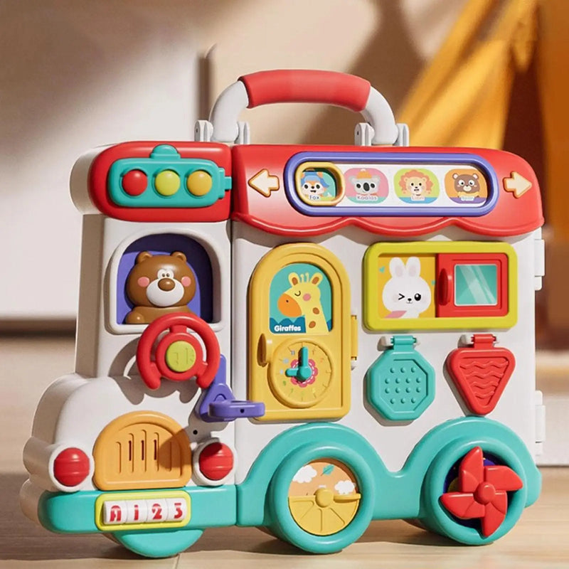 Busy Board für Kinder – 54-in-1-Sensory-Activity-Spielzeug mit Lichtern und Geräuschen
